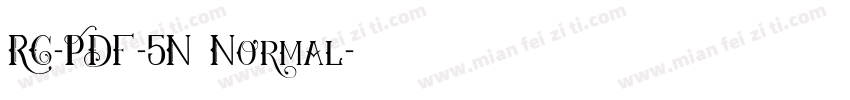 RC-PDF-5N Normal字体转换